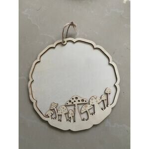 Mushroom wall art wood